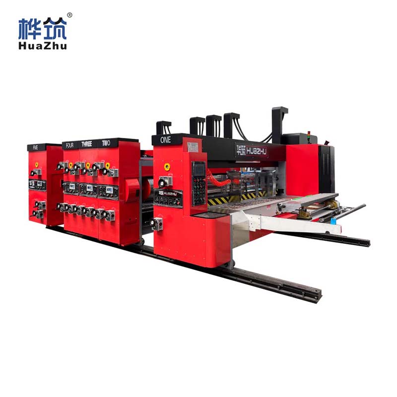 Lead-feeding Three-color Water-based Ink Printing Die-cutting Machine